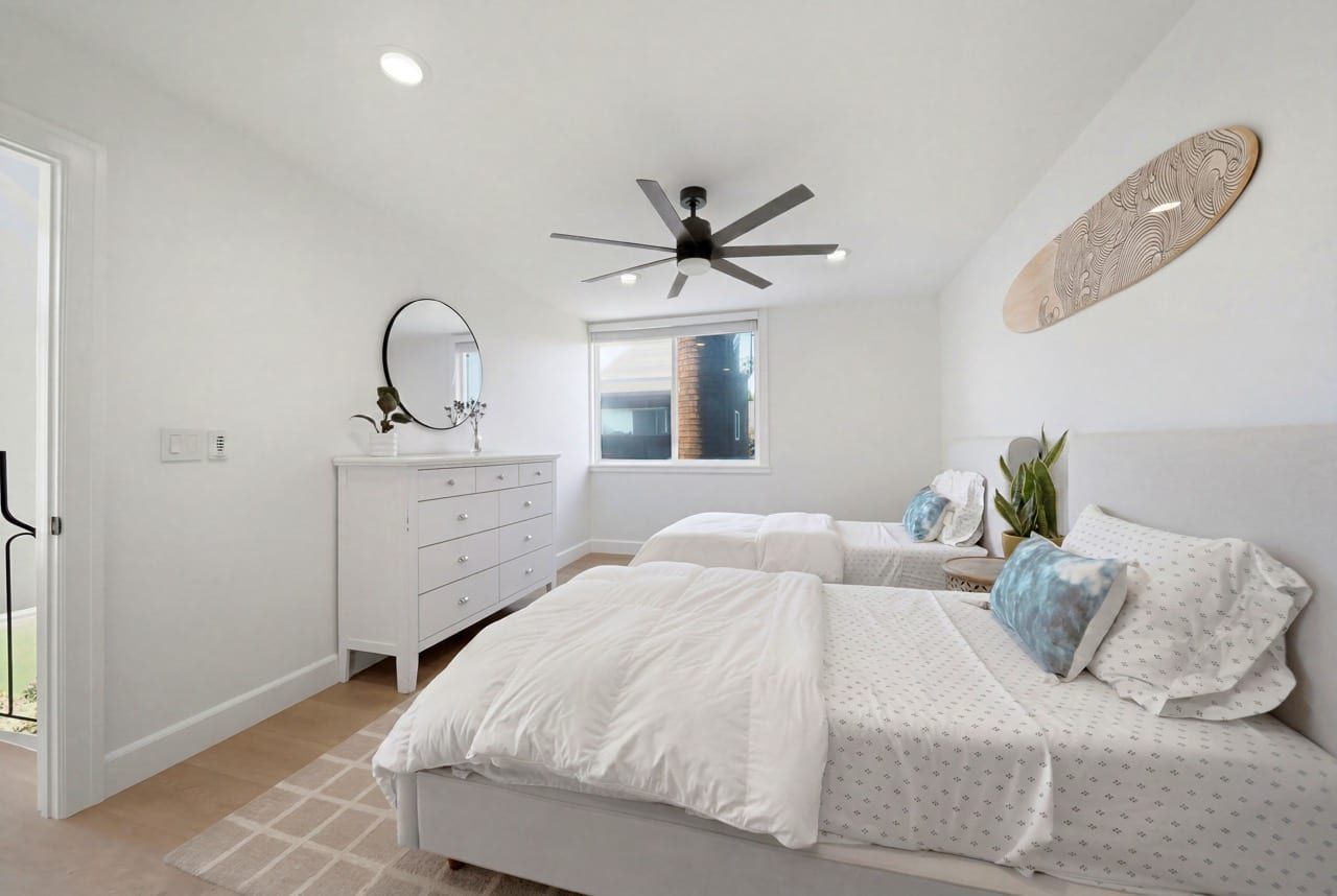 The second bedroom seen from the opposite corner